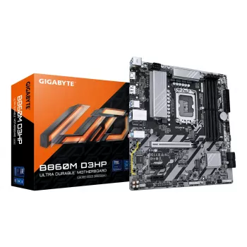 Płyta główna GIGABYTE B860M D3HP - procesory Intel Core Ultra Series, 4+1+2+1 faz VRM, do 9066MHz DDR5, 2xPCIe 4.0 M.2, GbE LAN, USB 3.2 Gen 1