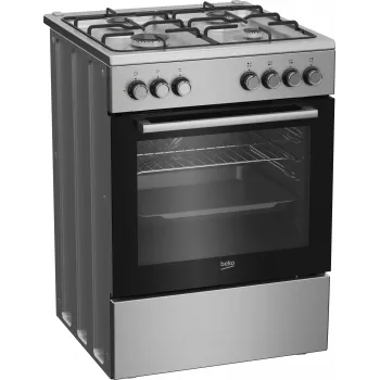Kuchenka Beko FBE62130GXDN wolnostojąca Elektryczna Gazowa Czarna