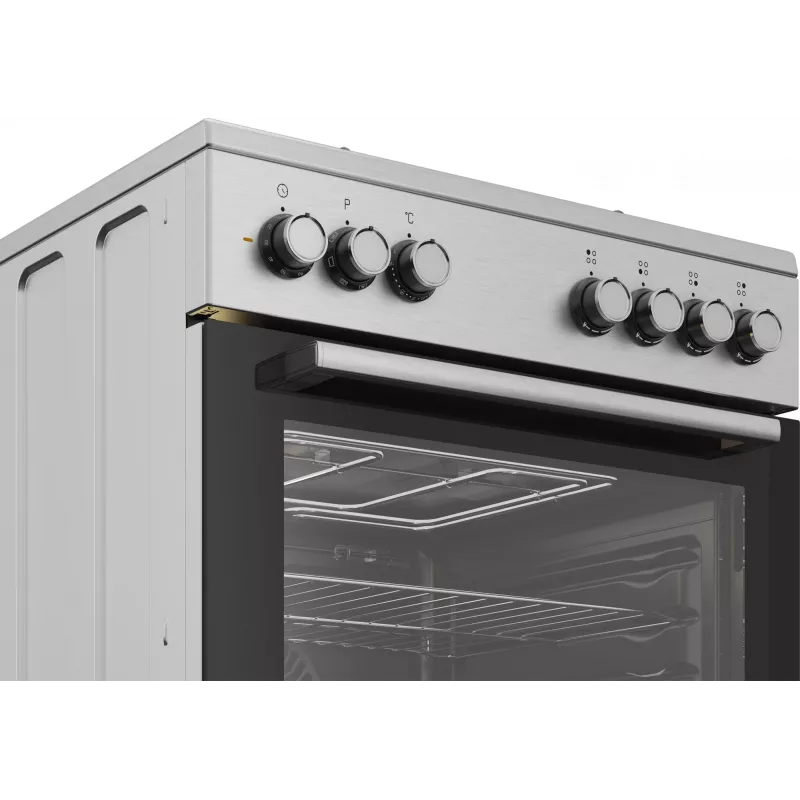 Kuchenka Beko FBE62130GXDN wolnostojąca Elektryczna Gazowa Czarna