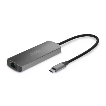 Zestaw przedłużacza wideo DIGITUS USB-C - HDMI 4K/120Hz CAT6 30m