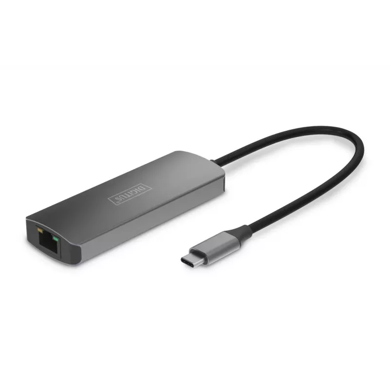 Zestaw przedłużacza wideo DIGITUS USB-C - HDMI 4K/120Hz CAT6 30m