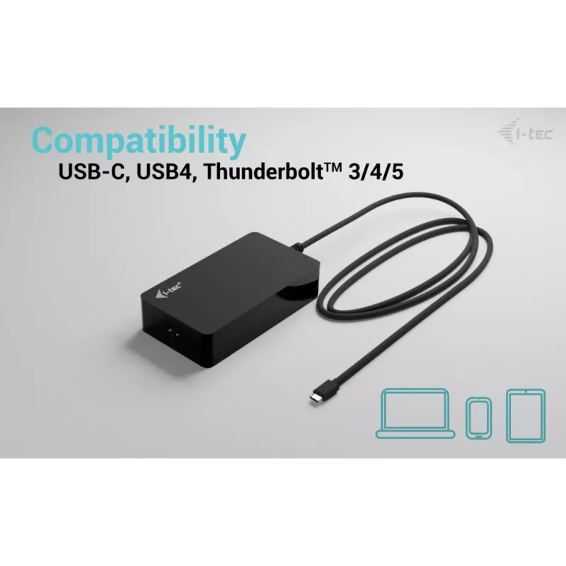 Uniwersalna ładowarka i-tec USB-C PD 3.1 140 W, wewnętrzna, AC, 28 V, 5 A, czarna
