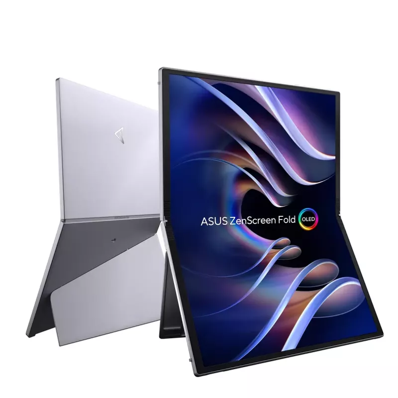 ASUS ZenScreen Fold OLED MQ17QH monitor komputerowy 43,9 cm (17,3 inch) 2560 x 1920 pikseli Quad HD Srebrny