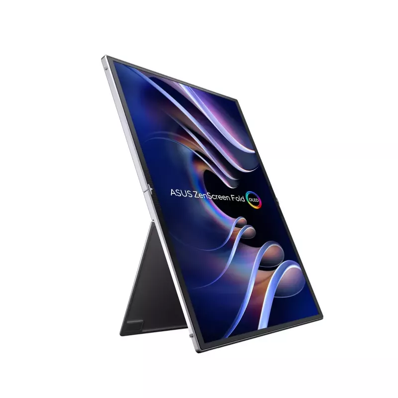 ASUS ZenScreen Fold OLED MQ17QH monitor komputerowy 43,9 cm (17,3 inch) 2560 x 1920 pikseli Quad HD Srebrny