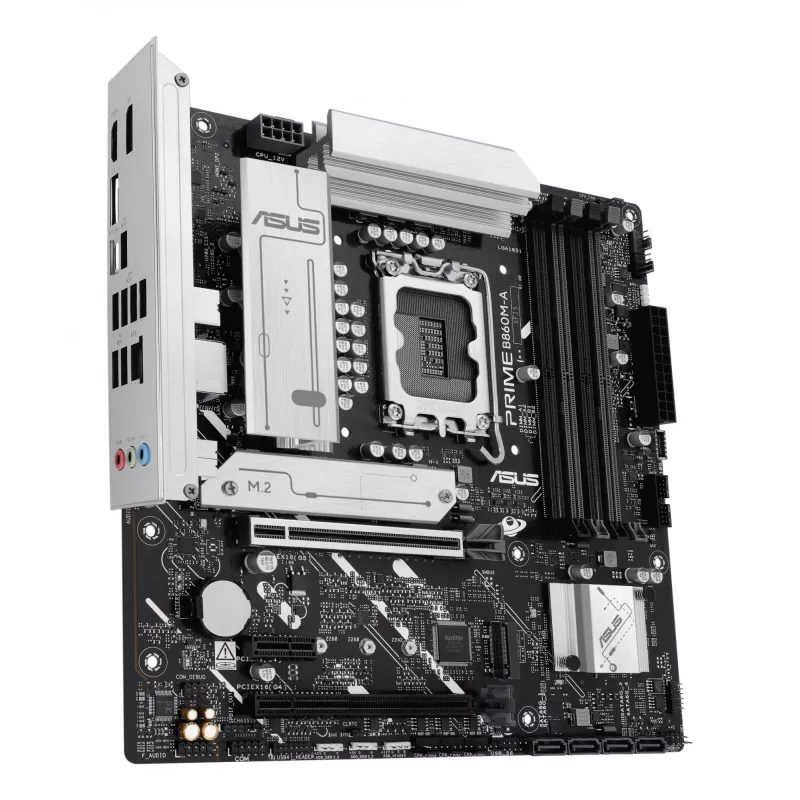 Płyta główna ASUS PRIME B860M-A-CSM — Intel B860, LGA 1851, micro ATX, DDR5, 4 DIMM, 256 GB, Ethernet 2.5 Gb, 4x SATA III, M.2, 1x PCIe x16