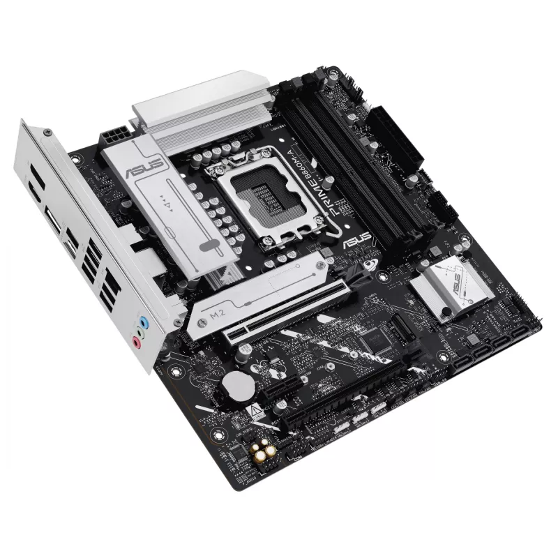 Płyta główna ASUS PRIME B860M-A-CSM — Intel B860, LGA 1851, micro ATX, DDR5, 4 DIMM, 256 GB, Ethernet 2.5 Gb, 4x SATA III, M.2, 1x PCIe x16