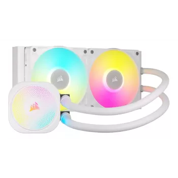 Chłodzenie procesora CORSAIR - Icue Link Titan 240 Rx RGB Aio chłodzenie cieczą - białe