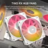 Chłodzenie procesora CORSAIR - Icue Link Titan 240 Rx RGB Aio chłodzenie cieczą - białe