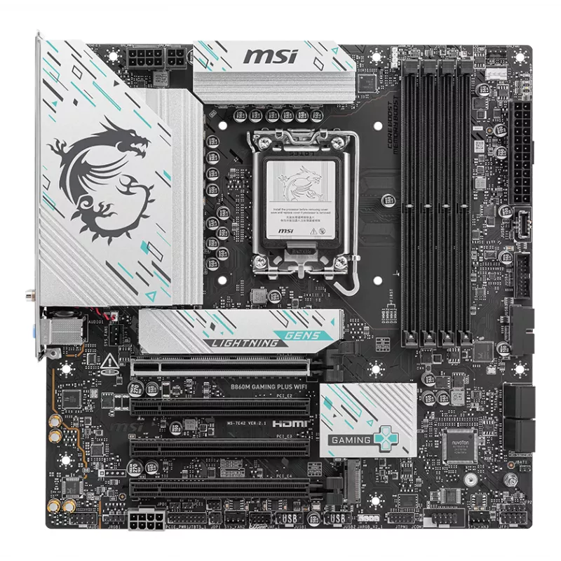 MSI B860M GAMING PLUS WIFI płyta główna Intel B860 LGA 1851 (Socket V1) micro ATX