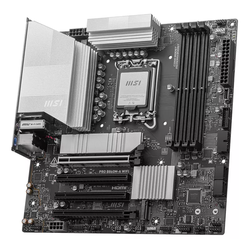Płyta główna MSI PRO B860M-A WIFI, Intel B860, LGA 1851 (Socket V1), micro ATX