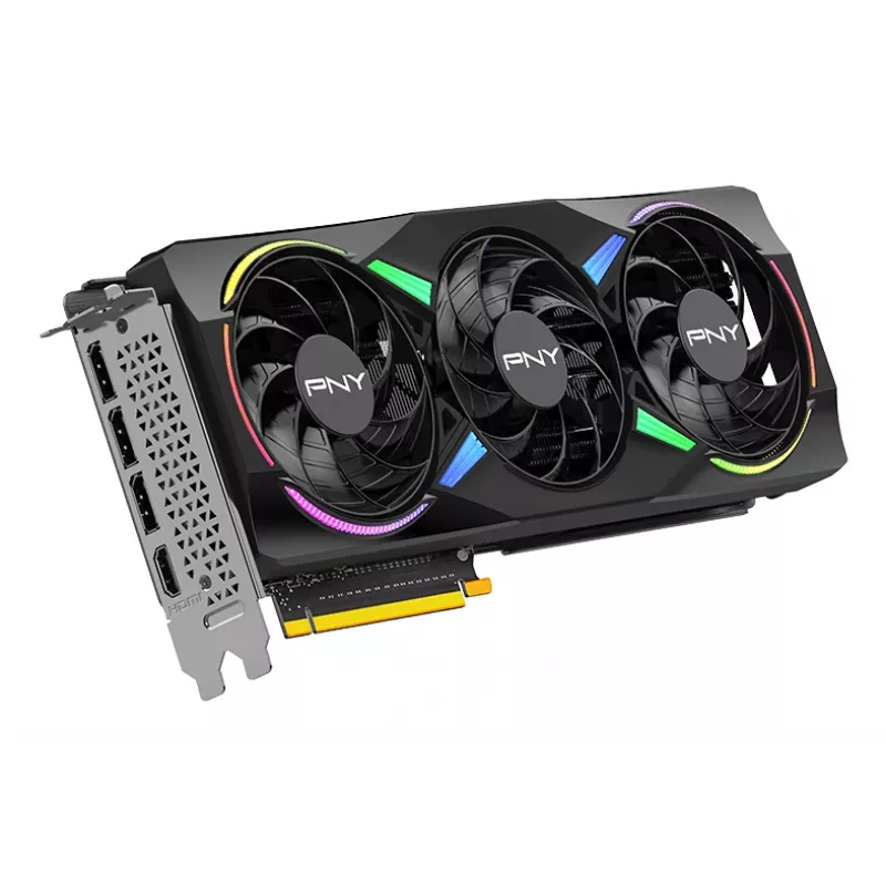 PNY GeForce RTX 5070 12 GB ARGB Overclocked Triple Fan - 12 GB GDDR7 - DisplayPort 2.1b / HDMI 2.1b