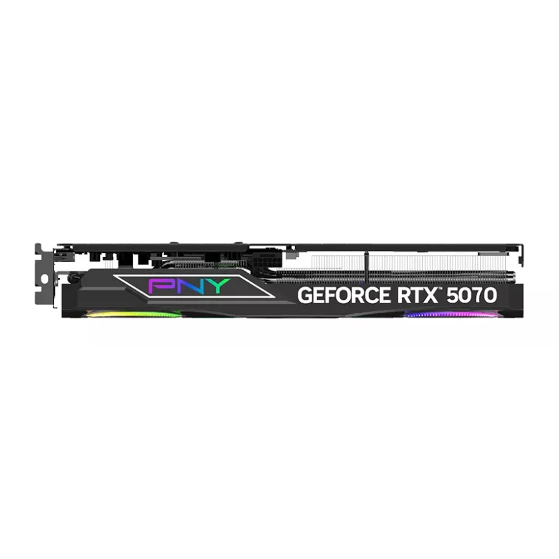 PNY GeForce RTX 5070 12 GB ARGB Overclocked Triple Fan - 12 GB GDDR7 - DisplayPort 2.1b / HDMI 2.1b