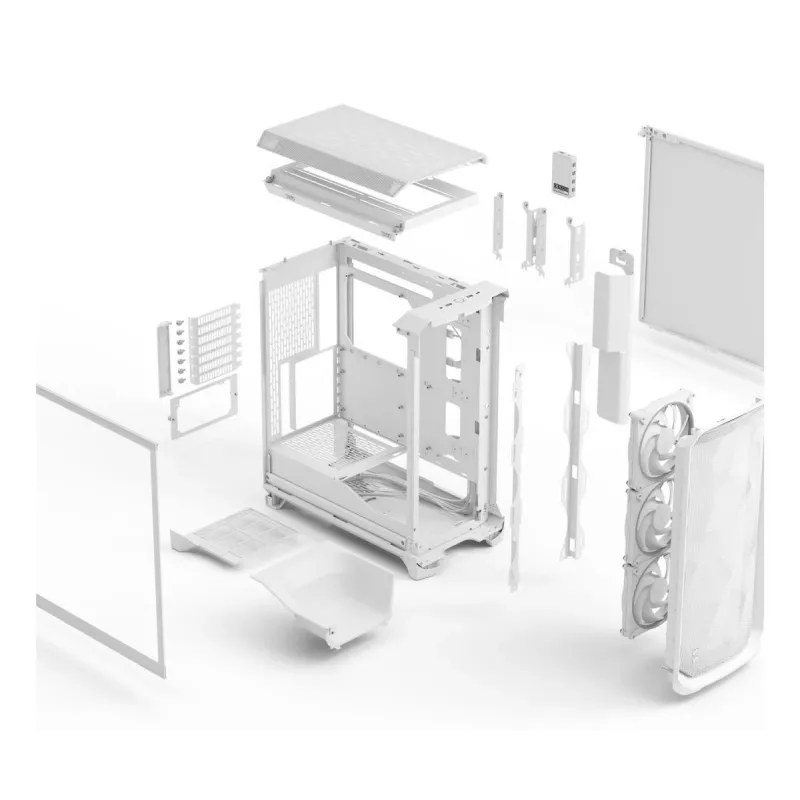 FRACTAL DESIGN Meshify 3 Ambience Pro RGB biały Tg Clear Tint