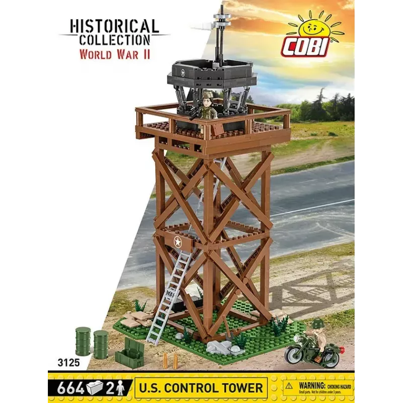 Zestaw konstrukcyjny Cobi Blocks Control Tower 664 elementy model COBI-3125