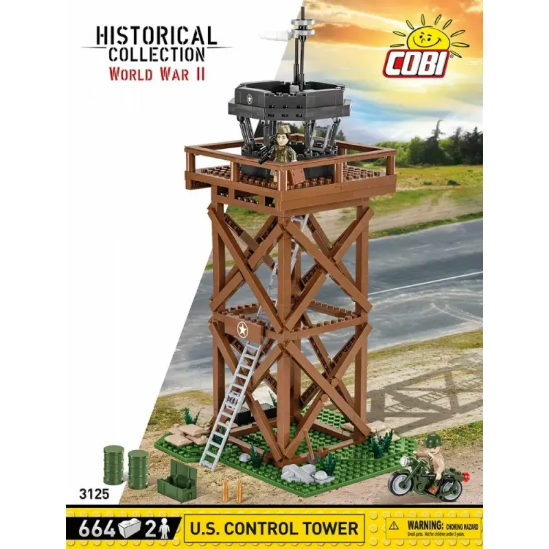 Zestaw konstrukcyjny Cobi Blocks Control Tower 664 elementy model COBI-3125