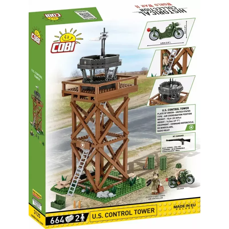 Zestaw konstrukcyjny Cobi Blocks Control Tower 664 elementy model COBI-3125