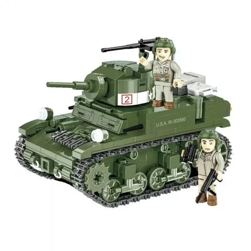Zestaw klocków konstrukcyjnych Cobi Blocks M3 Stuart, 511 elementów, kompatybilny z innymi markami