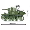 Zestaw klocków konstrukcyjnych Cobi Blocks M3 Stuart, 511 elementów, kompatybilny z innymi markami