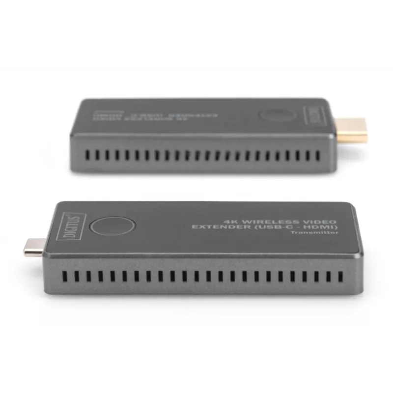DIGITUS Bezprzewodowy zestaw przedłużacza AV 4K 30m USB-C - HDMI