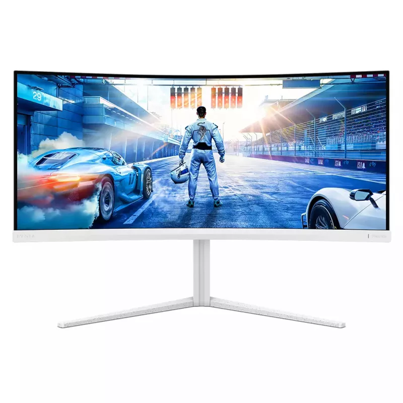 Philips Evnia 5000 34M2C5501A/00 monitor komputerowy 86,4 cm (34 cale) 3440 x 1440 pikseli Wide Quad HD LCD Biały