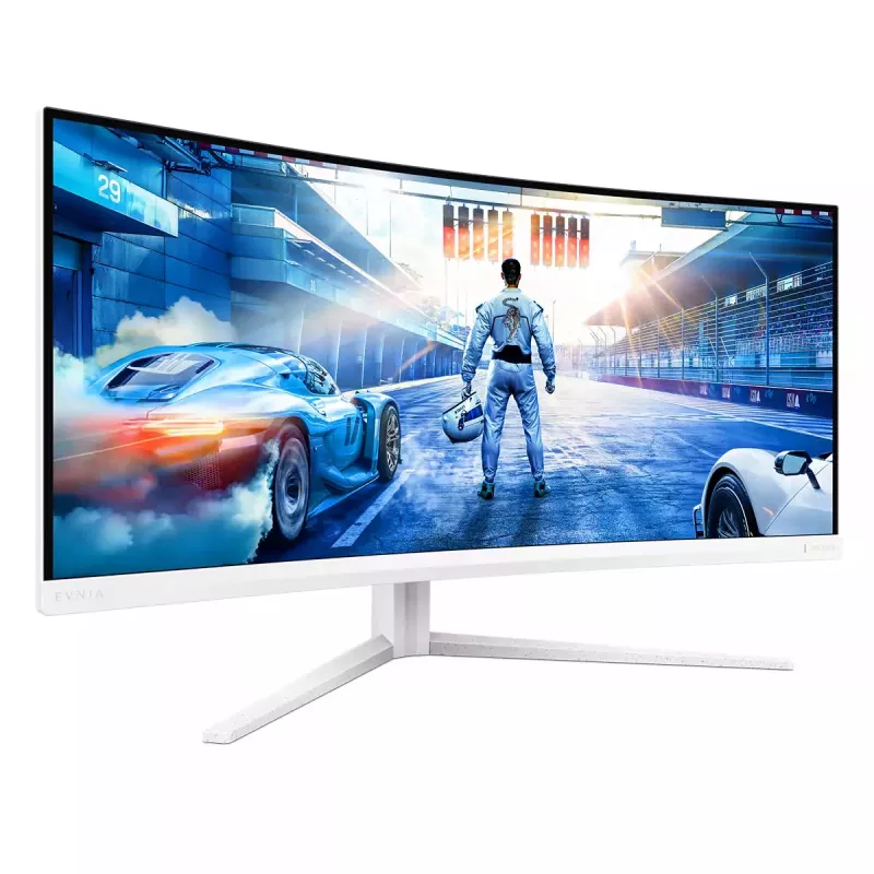 Philips Evnia 5000 34M2C5501A/00 monitor komputerowy 86,4 cm (34 cale) 3440 x 1440 pikseli Wide Quad HD LCD Biały