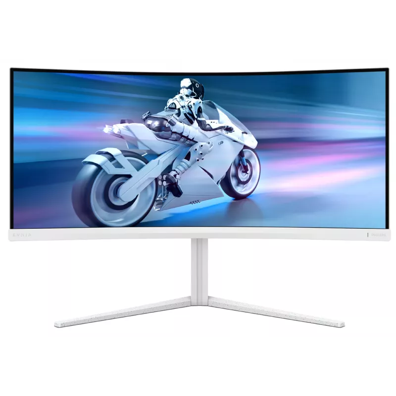 Philips Evnia 5000 34M2C5501A/00 monitor komputerowy 86,4 cm (34 cale) 3440 x 1440 pikseli Wide Quad HD LCD Biały
