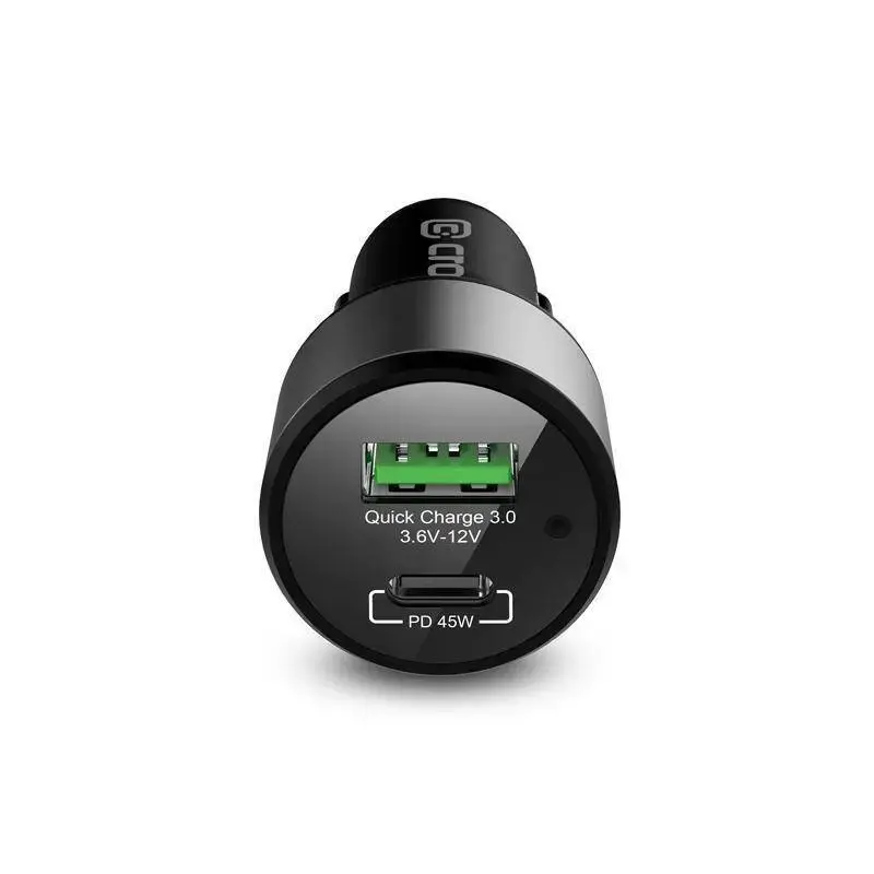 Ładowarka samochodowa Crong CRG-PWRC-USBC63-BLK Szybkie ładowanie smartfona i smartwatcha
