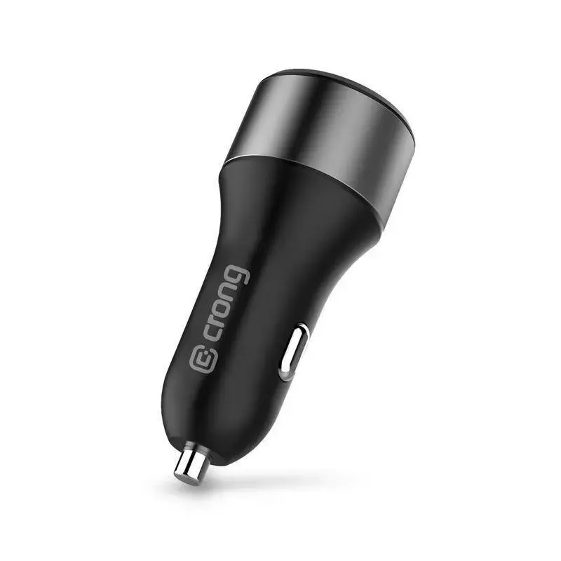 Ładowarka samochodowa Crong CRG-PWRC-USBC63-BLK Szybkie ładowanie smartfona i smartwatcha