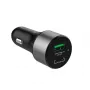 Ładowarka samochodowa Crong CRG-PWRC-USBC63-BLK Szybkie ładowanie smartfona i smartwatcha