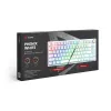 Klawiatura gamingowa Savio Phenix biały GAT żółty USB Bluetooth QWERTY