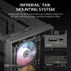Obudowa PC CORSAIR FRAME 4000D RS ARGB Midi Tower Czarna — ATX/Micro-ATX/Mini-ITX, szkło hartowane, wentylatory ARGB, GPU do 370 mm