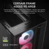 Obudowa PC CORSAIR FRAME 4000D RS ARGB Midi Tower Czarna — ATX/Micro-ATX/Mini-ITX, szkło hartowane, wentylatory ARGB, GPU do 370 mm