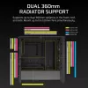 Obudowa PC CORSAIR FRAME 4000D RS ARGB Midi Tower Czarna — ATX/Micro-ATX/Mini-ITX, szkło hartowane, wentylatory ARGB, GPU do 370 mm