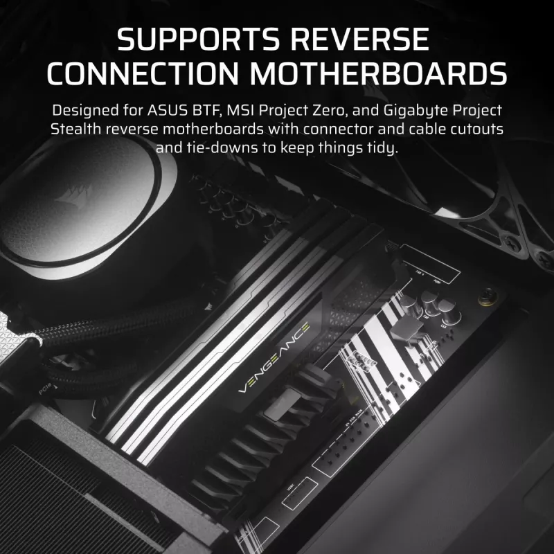 Obudowa PC CORSAIR FRAME 4000D RS ARGB Midi Tower Czarna — ATX/Micro-ATX/Mini-ITX, szkło hartowane, wentylatory ARGB, GPU do 370 mm