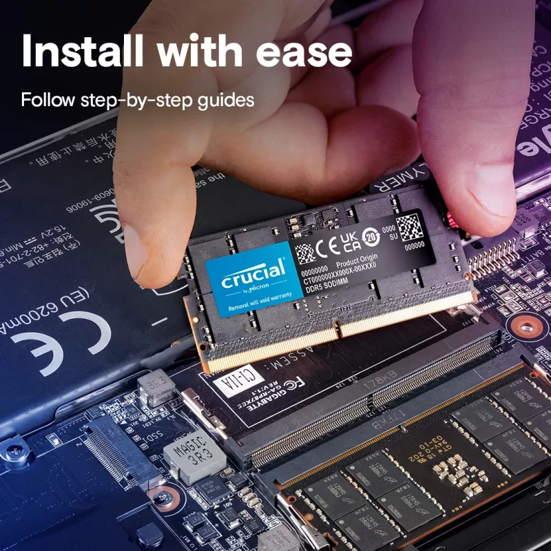 MICRON / CRUCIAL Notebook Memory - Crucial DDR5-5600 SODIMM - 128GB Kit (64GBx2)