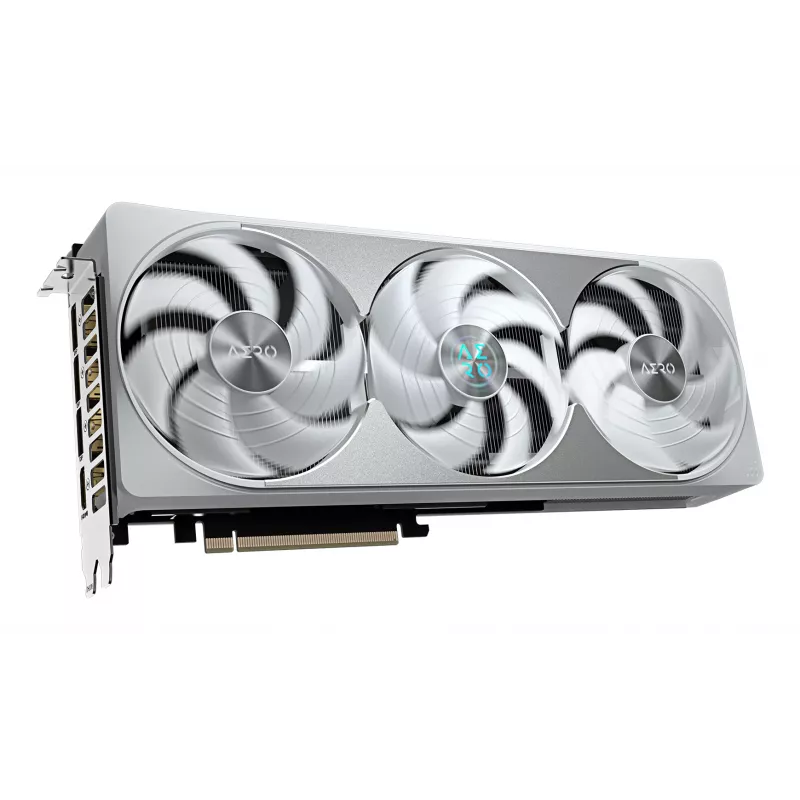 Karta graficzna GIGABYTE GeForce RTX 5080 AERO OC SFF 16G — 16 GB GDDR7, 256-bit, PCI-E 5.0, zegar rdzenia 2730 MHz, 3 x DisplayPort, 1 x HDMI, GV-N5080AERO OC-16GD