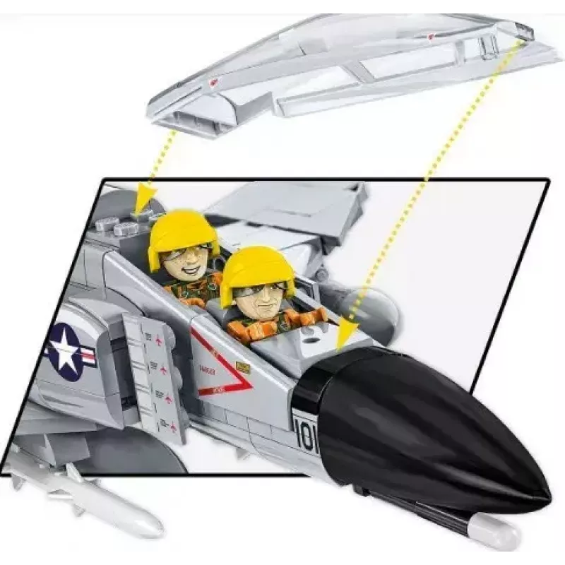 Klocki Cobi Armed Force F-4 Phantom II model zestaw konstrukcyjny 703 elementy