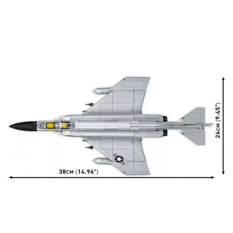 Klocki Cobi Armed Force F-4 Phantom II model zestaw konstrukcyjny 703 elementy