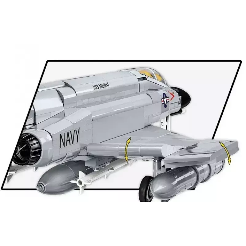 Klocki Cobi Armed Force F-4 Phantom II model zestaw konstrukcyjny 703 elementy