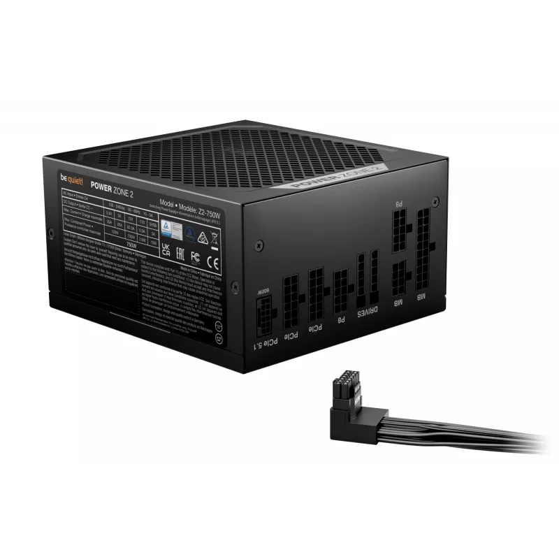be quiet! POWER ZONE 2 750W zasilacz 20+4 pin ATX ATX czarny