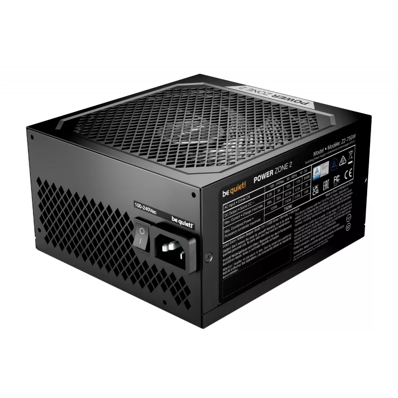 be quiet! POWER ZONE 2 750W zasilacz 20+4 pin ATX ATX czarny