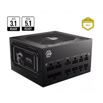 MSI MAG A750GL PCIE5 II zasilacz 750 W 20+4 pin ATX ATX Czarny