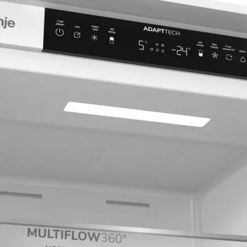 Gorenje Kombinowana lodówko-zamrażarka NRKI519E41 BK070, 284 L, SN-N, 6 kg/24h, E, komora Fresh Zone, Biała