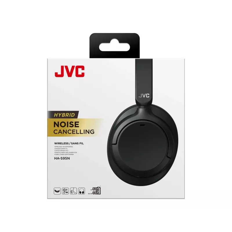 JVC ‎HA-S95N Zestaw słuchawkowy Przewodowy i Bezprzewodowy Nagłowny Rozmowy/Muzyka Bluetooth Czarny