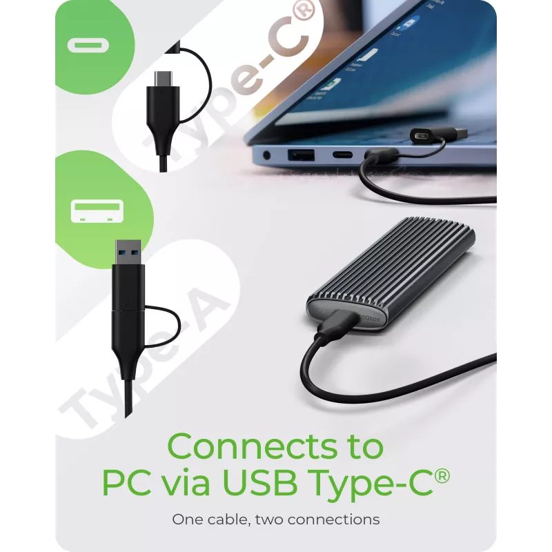Obudowa SSD ICY BOX IB-1808MCT-CU31 Czarna M.2