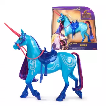 Unicorn Academy, River z 2 akcesoriami do jazdy, 11 inch, kompatybilny z Isabel, lalkami i zabawkami z jednorożcami dla dziewczynek od 4 lat
