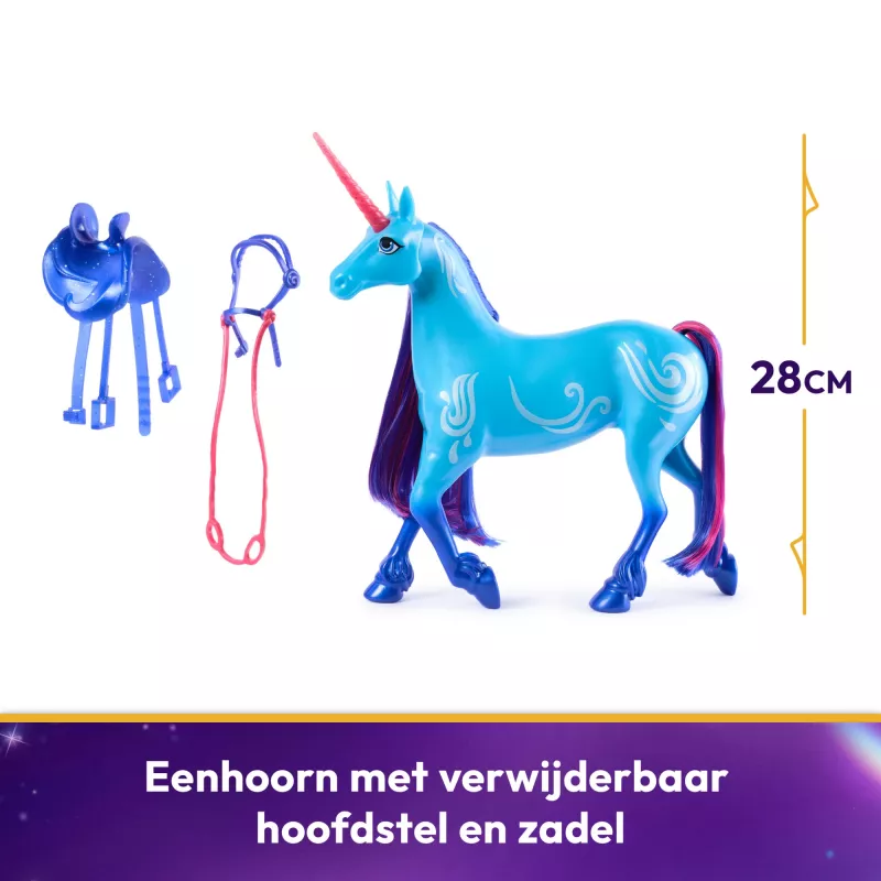 Unicorn Academy, River z 2 akcesoriami do jazdy, 11 inch, kompatybilny z Isabel, lalkami i zabawkami z jednorożcami dla dziewczynek od 4 lat