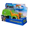 PAW Patrol: Ciężarówka Recyklingowa Crush N’ Roll z Figurką Rocky’ego i Przekształcającą się Zgniecioną Śmieciarką, Zabawki dla Chłopców i Dziewczynek od 3 lat