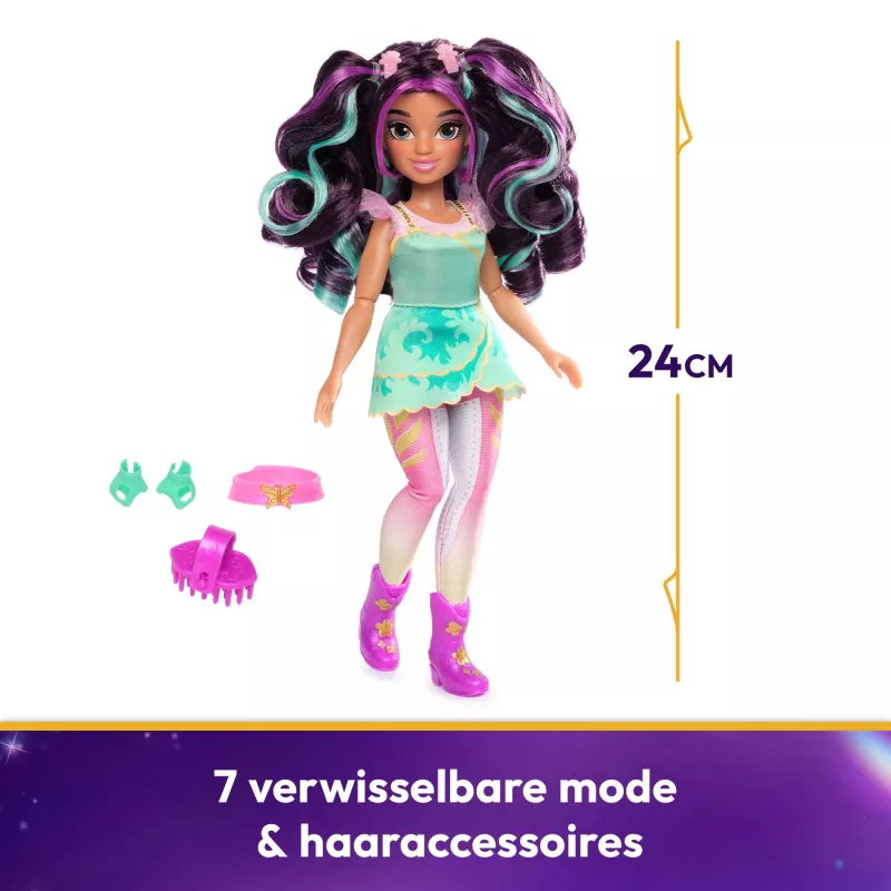 Lalka modowa Spinmaster Unicorn Academy Ava 241 mm Wielokolorowa