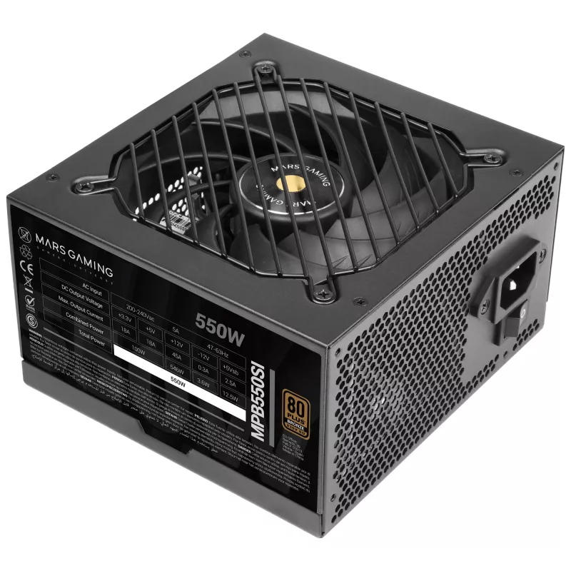 Zasilacz Mars Gaming MPB550SI 550 W 24-pin ATX ATX Czarny